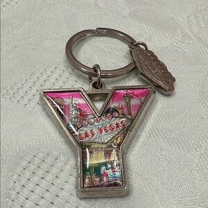 Las Vegas souvenir keychain letter Y Welcome to Fabulous Las Vegas